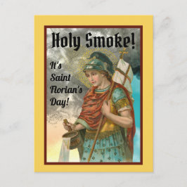 Sankt Florian med hink (Rök; M 019) Vykort