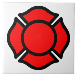 Sankt Florian's kors (stil 1) Kakelplatta