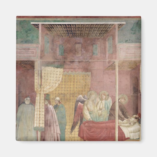 Sankt Francis Cures den skadade mannen från Lerida Magnet (Framsidan)