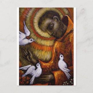 Sankt Francis med Doves, vykort, Mugg, Hat, iPhone Vykort