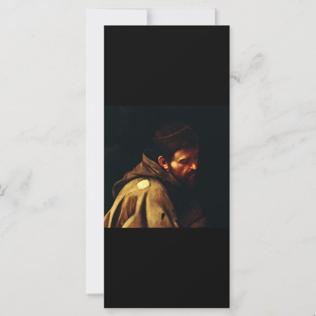 Sankt Franciskus av Assisi av Caravaggio Barock ko (Framsida)