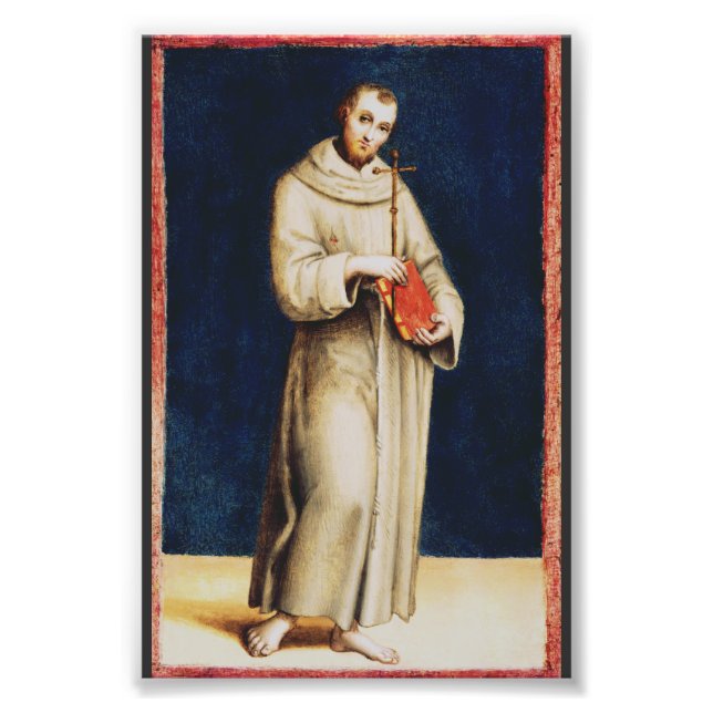 Sankt Franciskus av Assisi av Rafael Renässanskons Fototryck (Framsidan)