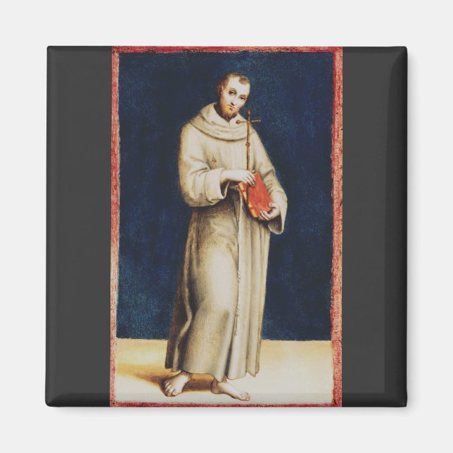 Sankt Franciskus av Assisi av Rafael Renässanskons Magnet (Framsidan)