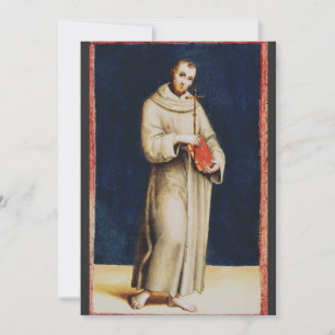 Sankt Franciskus av Assisi av Rafael Renässanskons Tack Kort