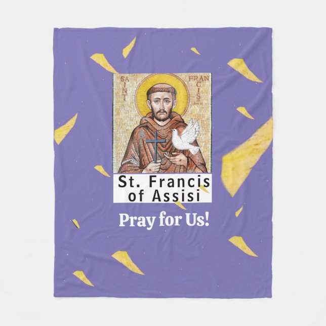Sankt Franciskus av Assisi Fleecefilt (Framsidan)