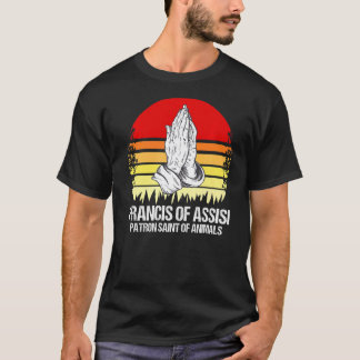 Sankt Franciskus av Assisi katolsk bönhänder  1 T Shirt