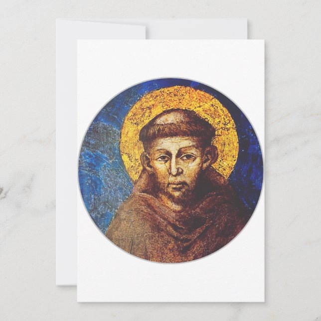 Sankt Franciskus av Assisi Solens sång Inbjudningar (Framsida)