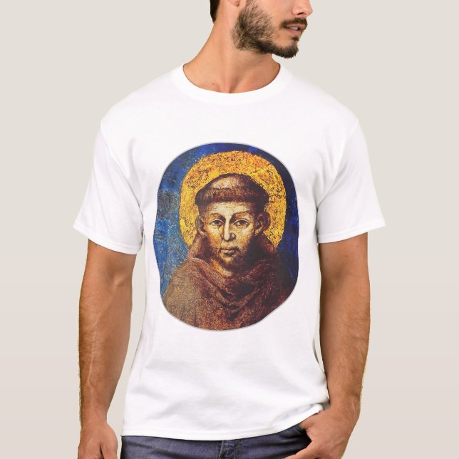 Sankt Franciskus av Assisi Solens sång T Shirt (Framsida)