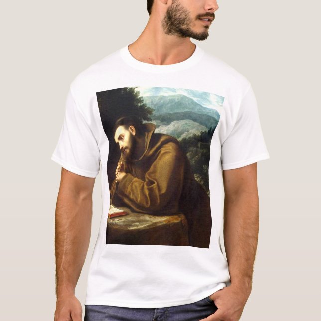 Sankt Franciskus av Assisi  T Shirt (Framsida)