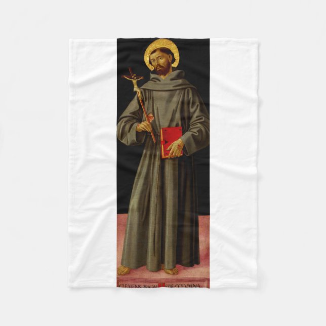 Sankt Franciskus från Assisi av Antoniazzo Romano Fleecefilt (Framsidan)