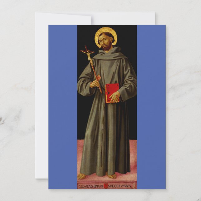 Sankt Franciskus från Assisi av Antoniazzo Romano Julkort (Framsida)