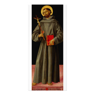 Sankt Franciskus från Assisi av Antoniazzo Romano Reklamkort