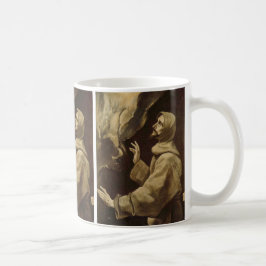 Sankt Franciskus mottar stigmata av El Greco Kaffemugg