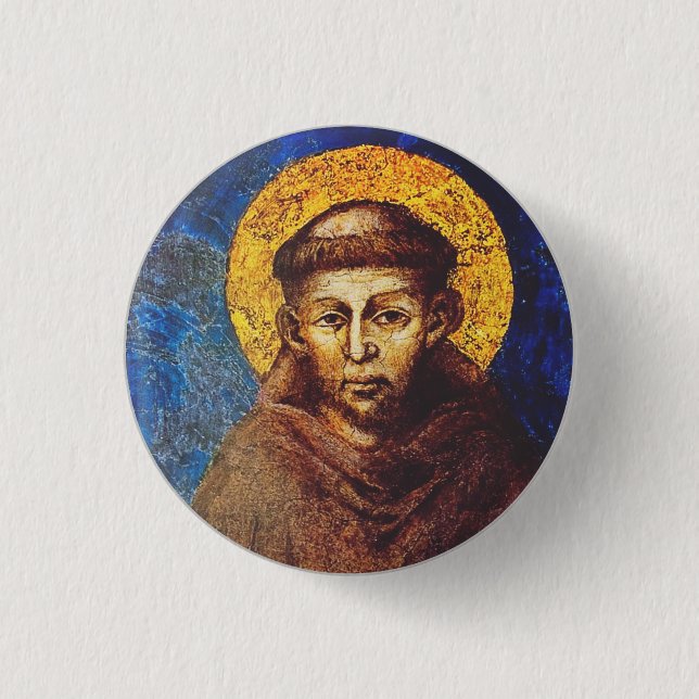 Sankt Frans av Assisi - Solens sång Knapp (Framsida)