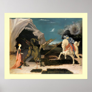 SANKT GEORGE, DRAKE OCH PRINSESSESA POSTER