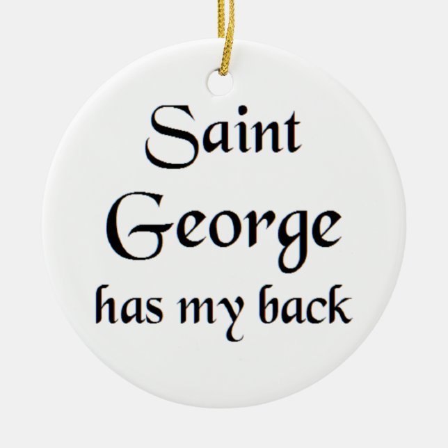 sankt george julgransprydnad keramik (Framsidan)