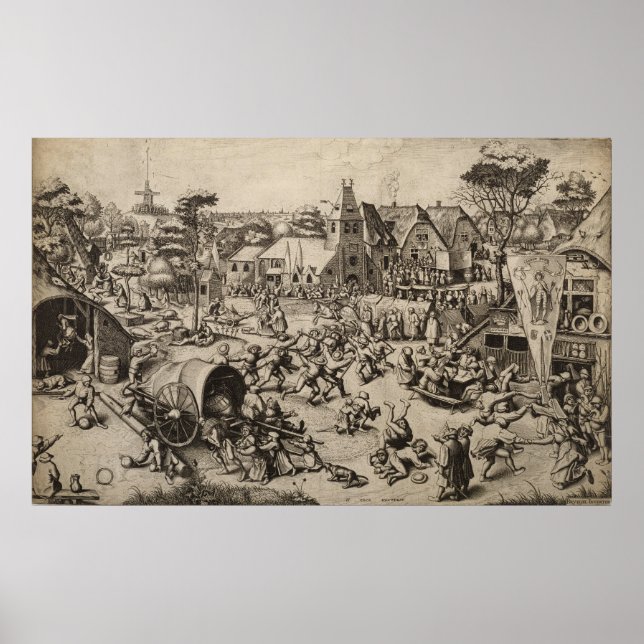 Sankt George's Day Pieter Bruegel Poster (Framsidan)