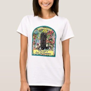 Sankt Gertrude Nivelles patronsaint av katter T Shirt
