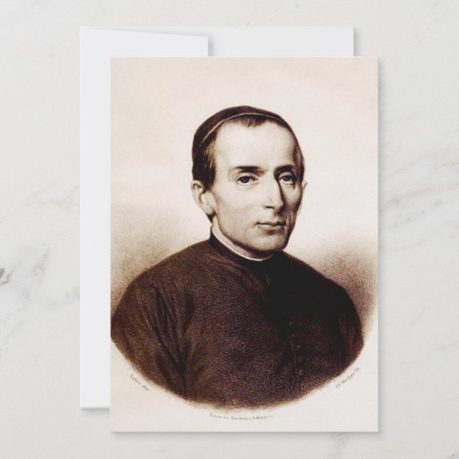 Sankt Giuseppe Cafasso franciskanerpräst Inbjudningar (Framsida)