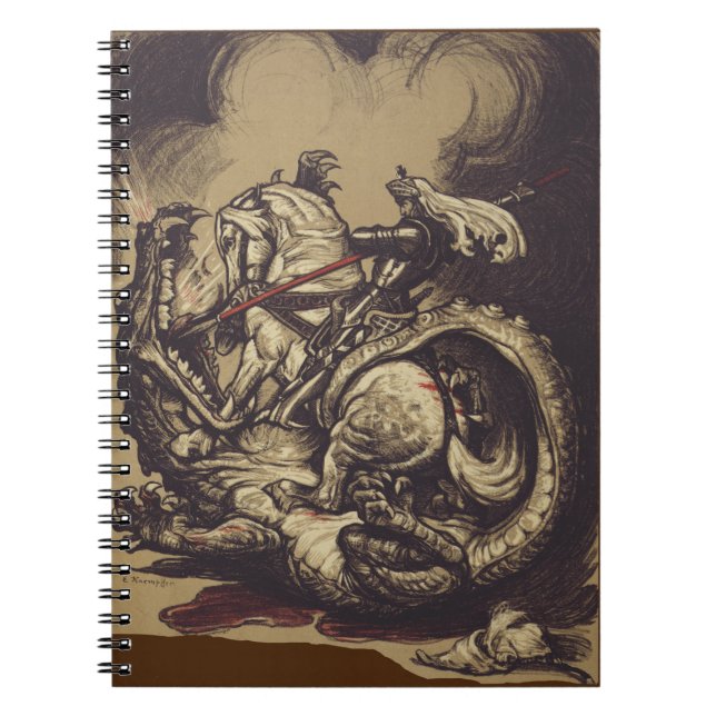 Sankt Göran och draken Stora martyrern Anteckningsbok (Framsidan)