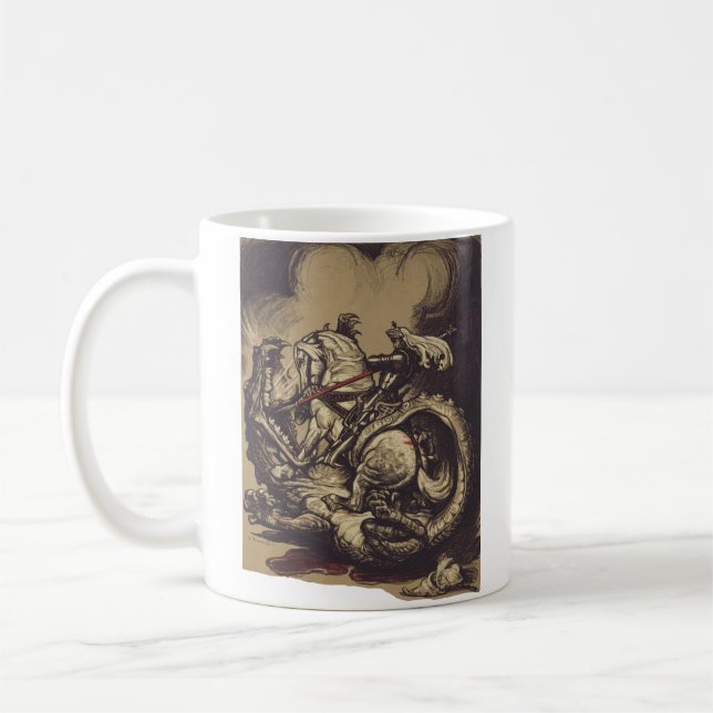 Sankt Göran och draken Stora martyrern Kaffemugg (Vänster)