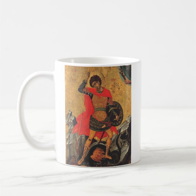 Sankt Göran och draken Stora martyrern Kaffemugg (Vänster)