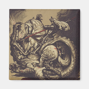 Sankt Göran och draken Stora martyrern Magnet