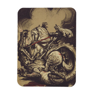 Sankt Göran och draken Stora martyrern Magnet