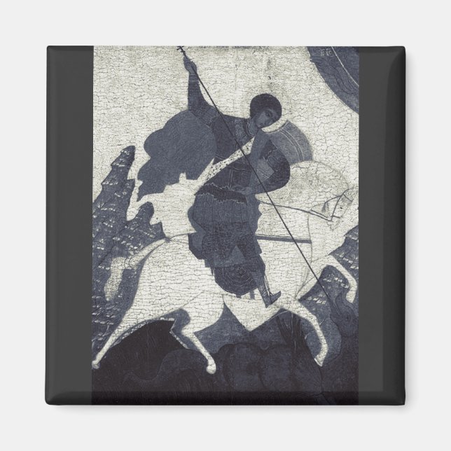 Sankt Göran och draken Stora martyrern Magnet (Framsidan)