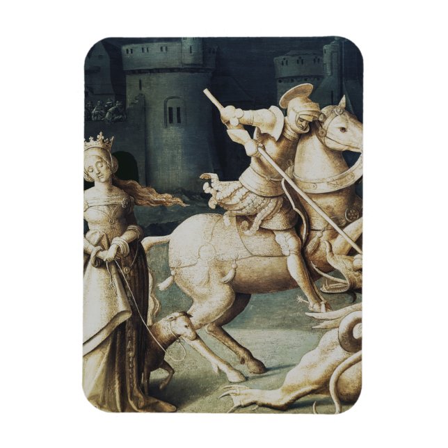Sankt Göran och draken Stora martyrern Magnet (Vertikal)