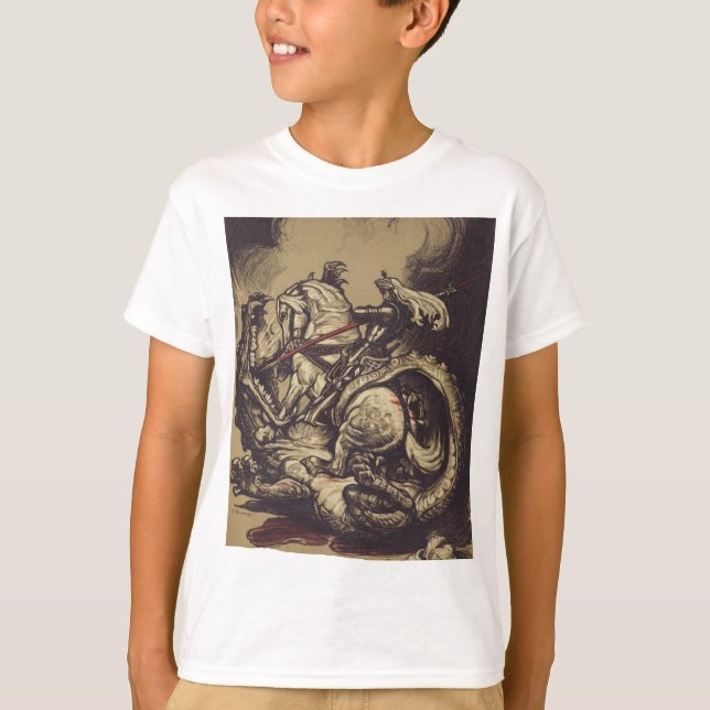 Sankt Göran och draken Stora martyrern T Shirt (Framsida)