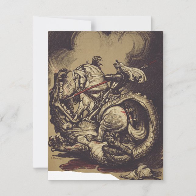 Sankt Göran och draken Stora martyrn (Framsida)