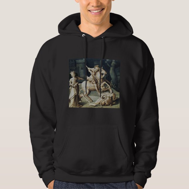 Sankt Göran och draken Stora martyrn Hoodie (Framsida)