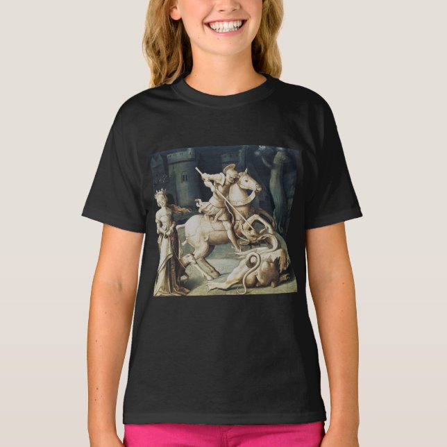 Sankt Göran och draken Stora martyrn T Shirt (Framsida)