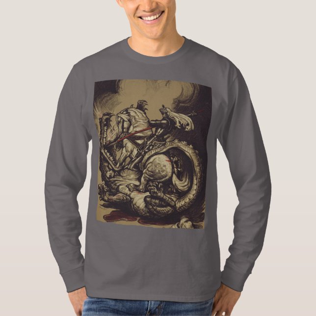 Sankt Göran och draken Stora martyrn T Shirt (Framsida)