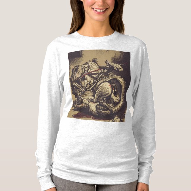 Sankt Göran och draken Stora martyrn T Shirt (Framsida)