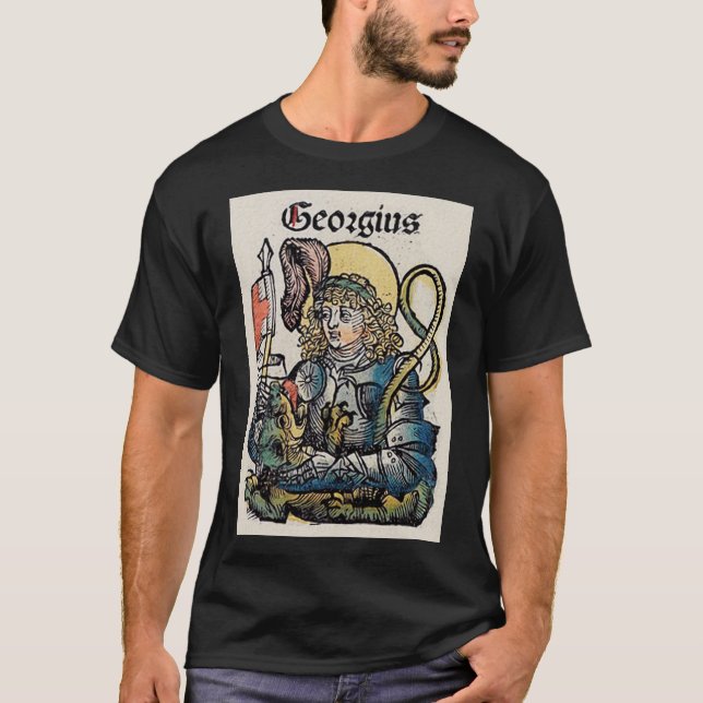Sankt Göran och draken Stora martyrn T Shirt (Framsida)