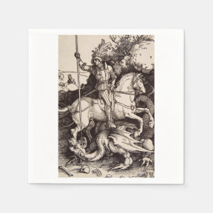 Sankt Görg och draken av Durer Pappersservett
