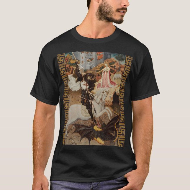 Sankt Görgen och draken av Bernat Martorell T Shirt (Framsida)