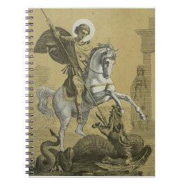 Sankt Görgen – Premium "Sunburst Gold" Art Anteckningsbok