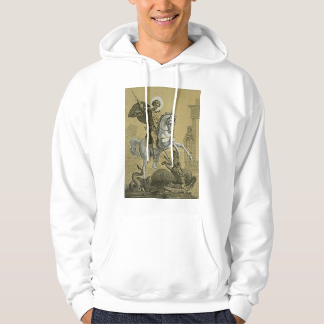 Sankt Görgen – Premium "Sunburst Gold" Art Hoodie (Framsida)