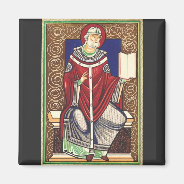 Sankt Gregor den store Kyrkolärare Magnet (Framsidan)