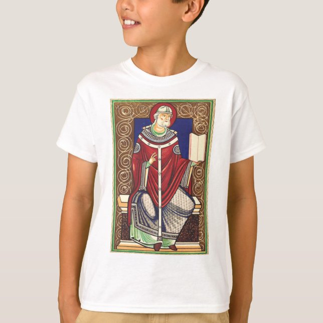 Sankt Gregor den store Kyrkolärare T Shirt (Framsida)