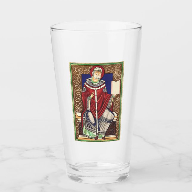 Sankt Gregorius den store Kyrkolärare Glaskopp (Framsida)