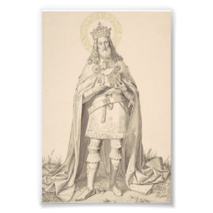 Sankt Henrik II den helige tysk-romerske kejsare Fototryck