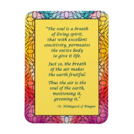 Sankt Hildegard av Bingen Citatmagnet Magnet