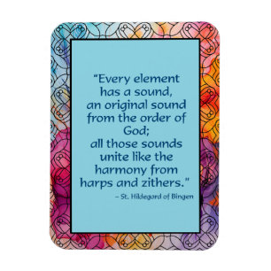 Sankt Hildegard av Bingen Citatmagnet Magnet