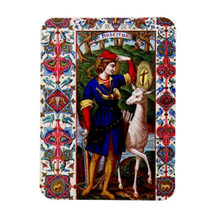 Sankt Hubert av Liège med hjorten Magnet