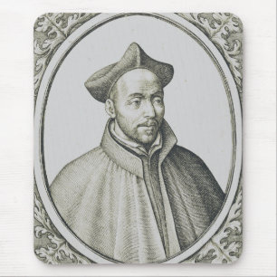 Sankt Ignatius av Loyola Gravyr Antik Konst Musmatta
