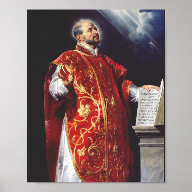 Sankt Ignatius av Loyola Poster (Framsidan)